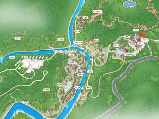 江夏结合景区手绘地图智慧导览和720全景技术，可以让景区更加“动”起来，为游客提供更加身临其境的导览体验。